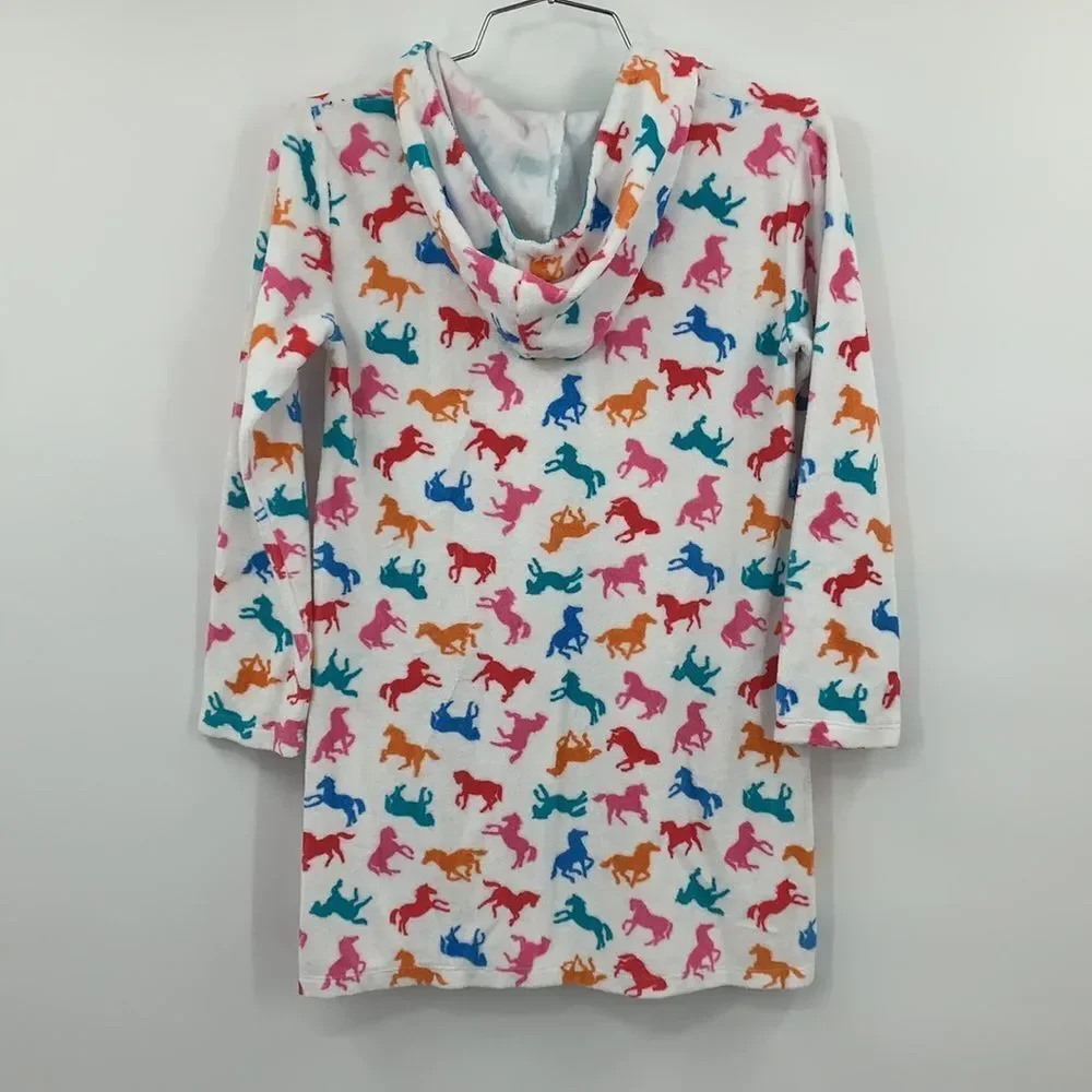 Garnet‎ Hill Unicorn Terrycloth Swim Coverup Sz L